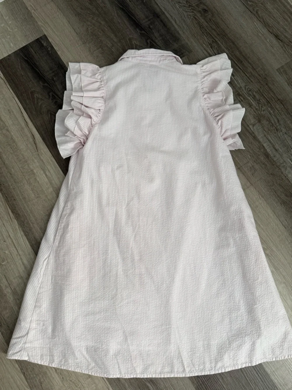 crown & ivy Soft Pink Striped Button Shirt - Picture 5 of 6